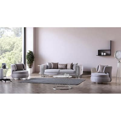 Panterra 3 Pieces Living Room Sets 1 Sofa 2 Chair