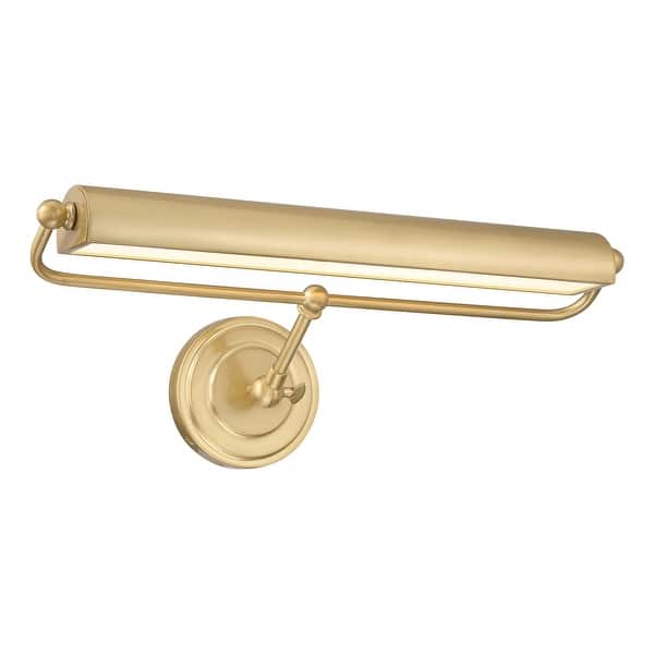 slide 2 of 5, Miller Integrated LED Aged Brass Sconce