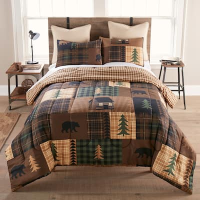 Your Lifestyle by Donna Sharp Brown Bear Cabin Polyester Comforter Collection