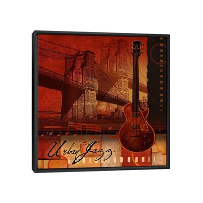 iCanvas "Urban Jazz" by Conrad Knutsen Framed Canvas Print