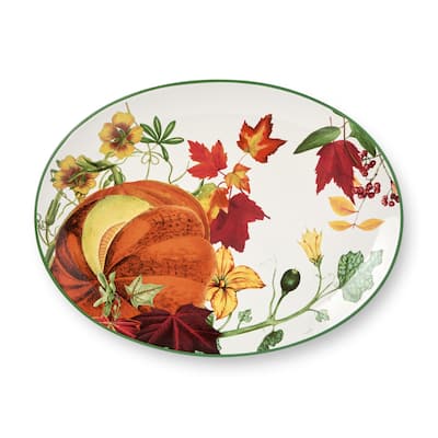 Certified Harvest Fields Oval Platter 16" x 12"
