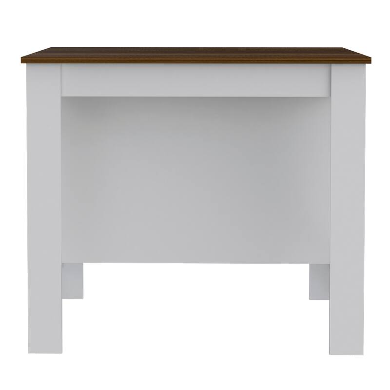 Brooklyn Kitchen Island, Three Concealed Shelves