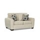 preview thumbnail 1 of 0, Arla Plush Upholstered Beige Loveseat