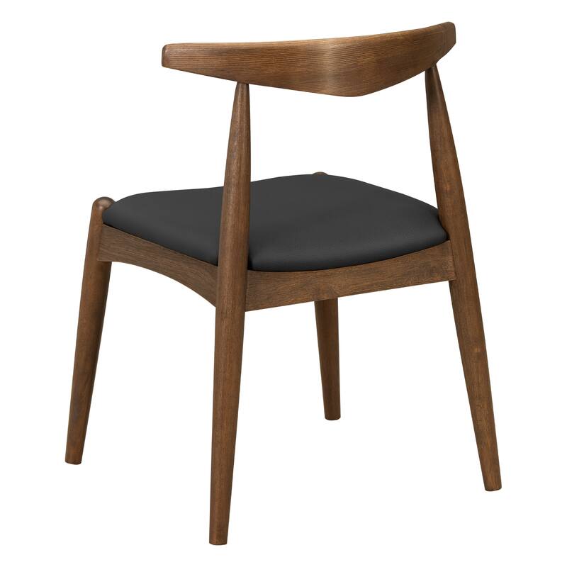 Christopher Knight Home - Walden Vintage Solid Wood Upholstered Dining Chair Set of 2 with Ergonomic Backrest