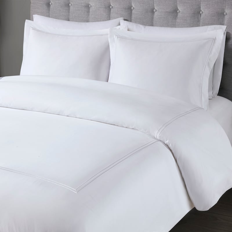 Madison Park Signature 500 Thread Count Luxury Collection 100% Cotton Sateen Embroidered Comforter Set