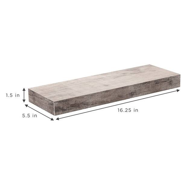 2 Pcs 16Inch Floating Shelves Bed Bath & Beyond 40027465
