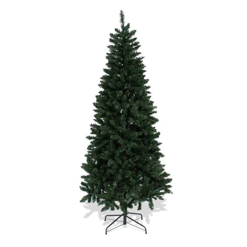Astella 7-foot Pre-lit Douglas Fir Hinged Artificial Christmas Tree With Stand and 300 Clear Incandescent Lights