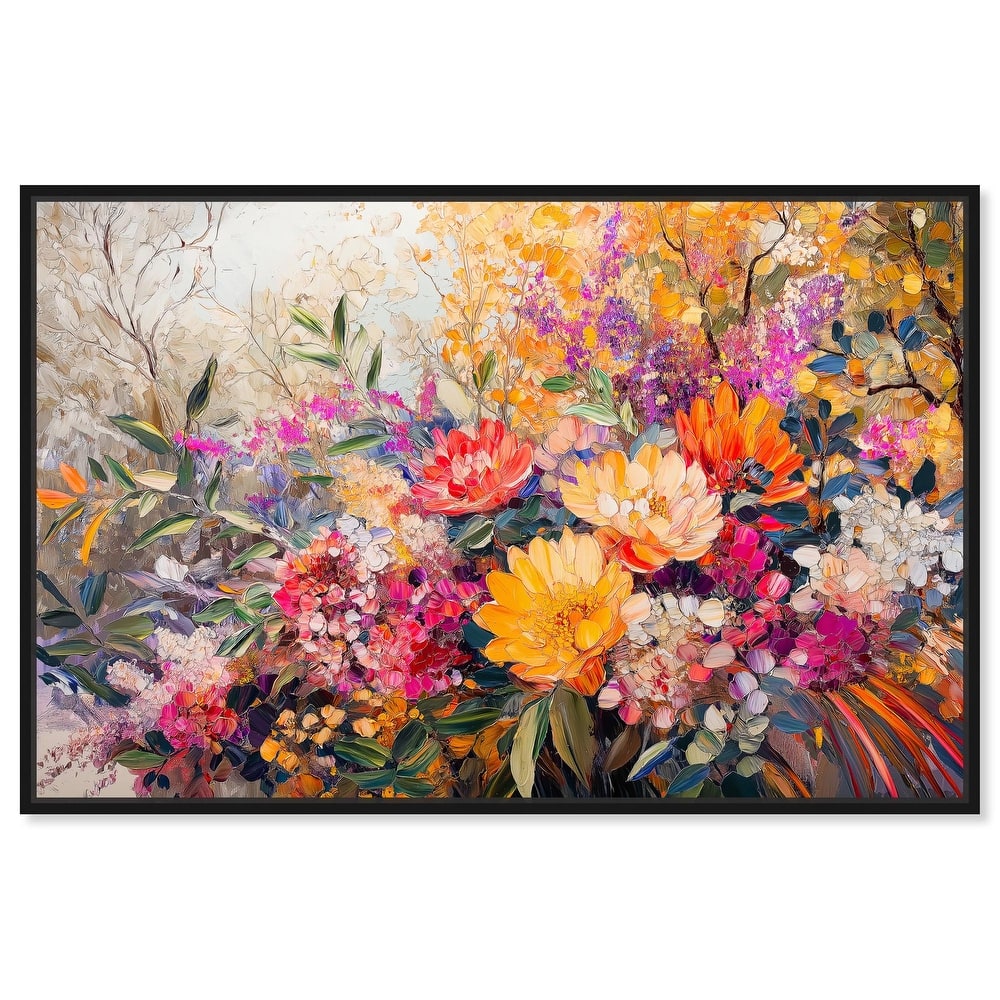 Golden Hour Garden Canvas by Art Remedy