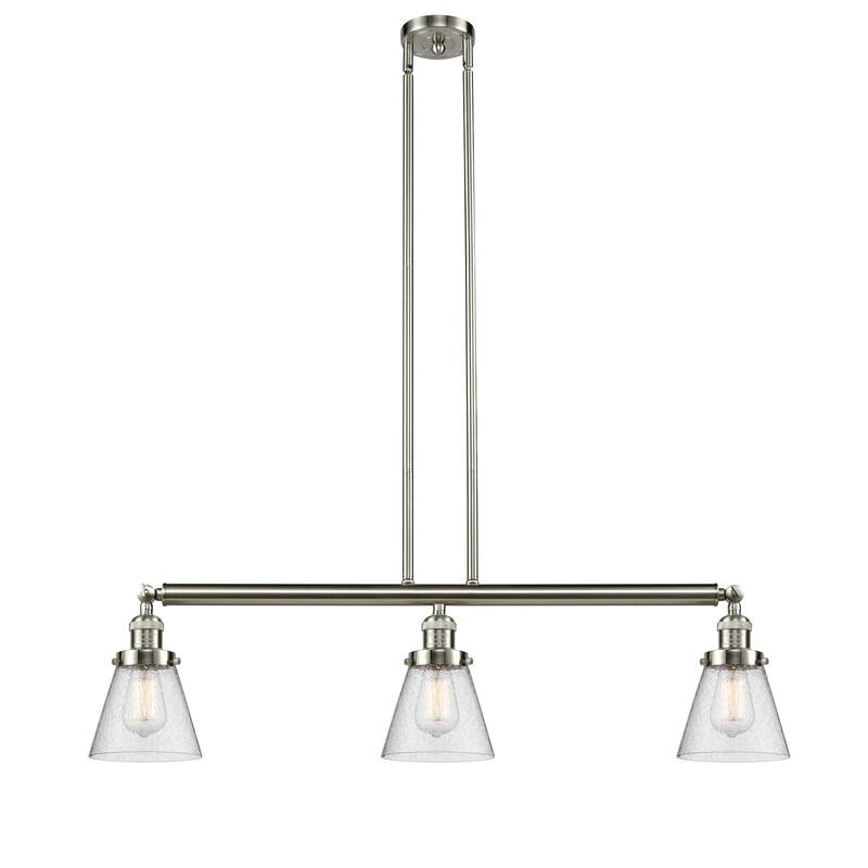 Innovations Lighting Small Cone 3 Light 39" Wide Linear Chandelier