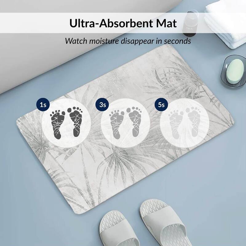 Decorative Bath Mat 24x18 Ultra Absorbent Quick Dry Rug