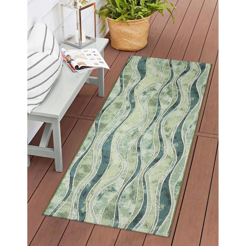 Liora Manne Esencia Wave Indoor/Outdoor Mat - 1'11" x 4'11"