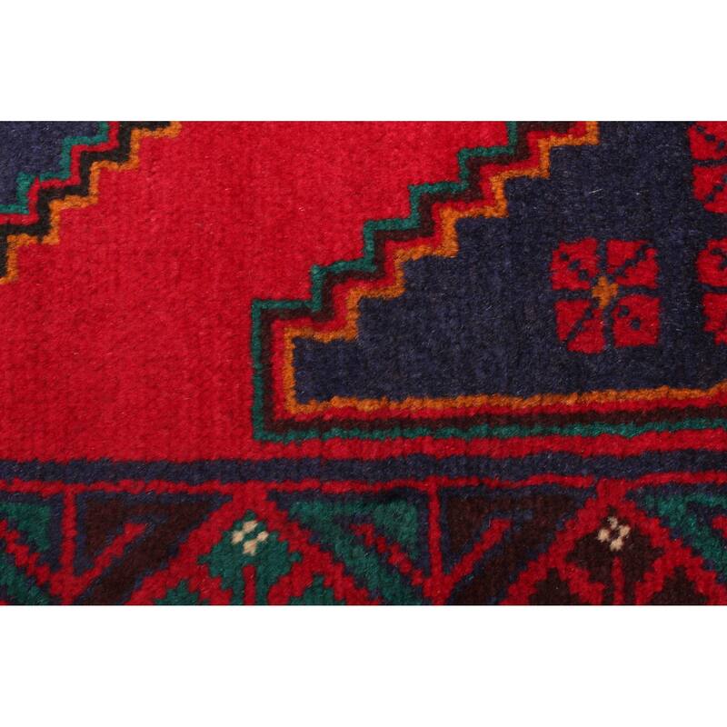 ECARPETGALLERY Hand-knotted Teimani Dark Navy Wool Rug - 2'11 x 5'0