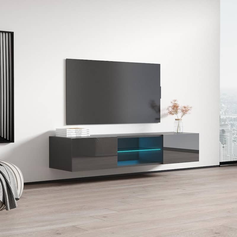 Strick & Bolton Hadi Wall-mounted High Gloss 63-inch TV Stand