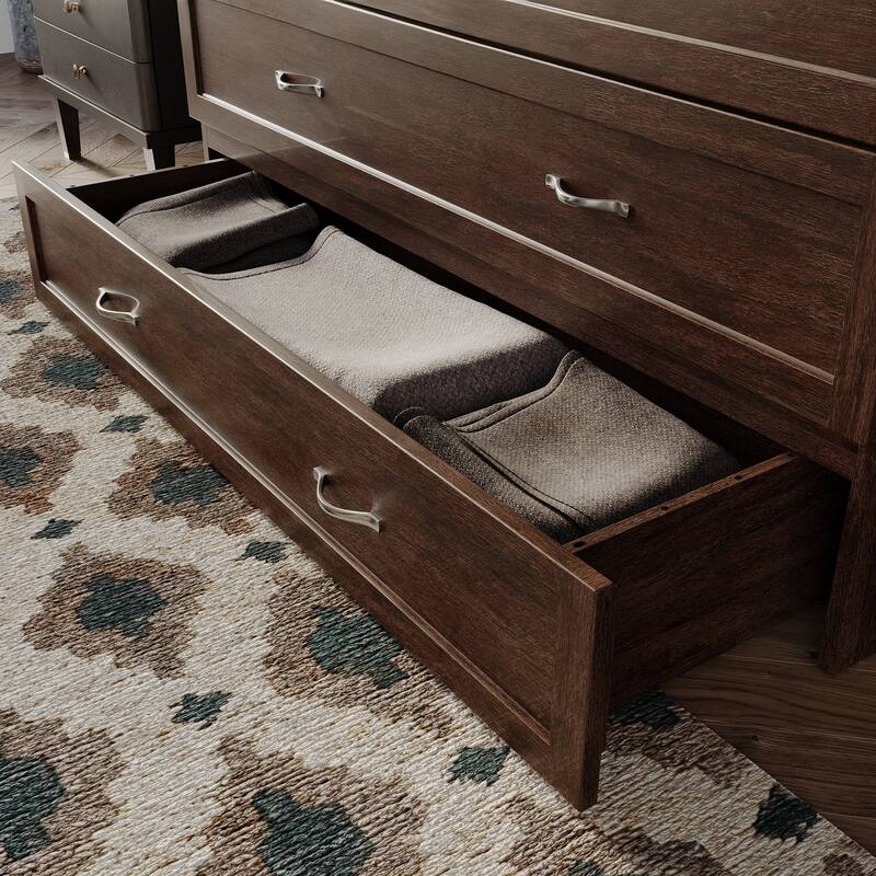 AFI Northfield Murphy Bed Chest with 6" Mattress, Storage Drawer & Built-In Charger