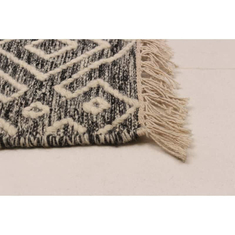 Marrakech Grey Kilim 5'6" x 7'10" - 5'6 x 7'10