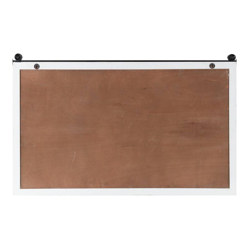 Kate and Laurel Cates Barn Door Wood Framed Magnet Board