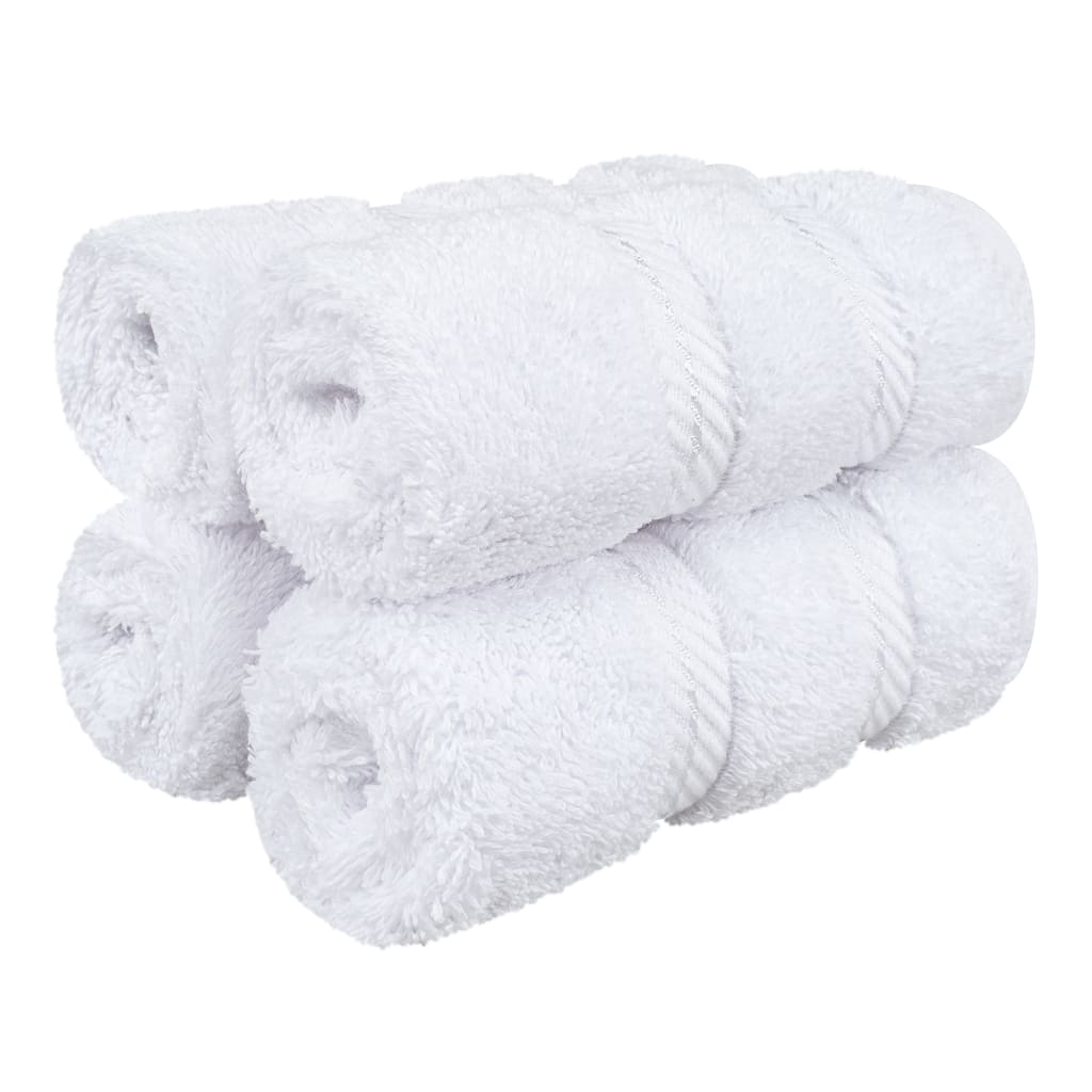 American Soft Linen Premium 100% Cotton 4-Piece Washcloth Set