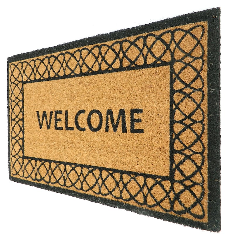 Natural coir door mat - 18" X 30
