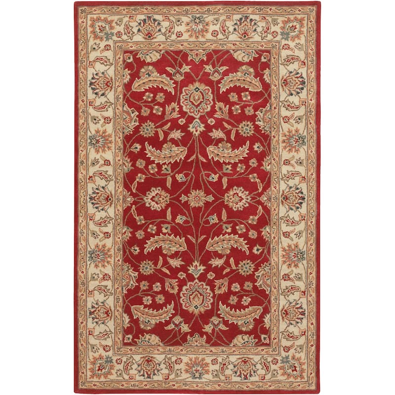 Livabliss Traditional Caesar Border Area Rug