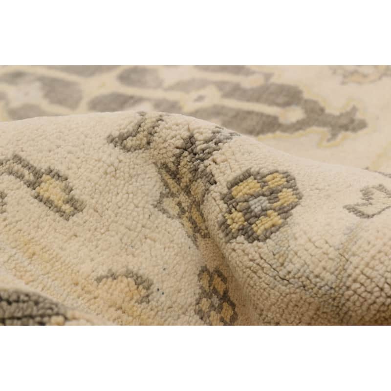 ECARPETGALLERY Hand-knotted Jamshidpour Ivory Wool Rug - 7'11 x 9'4