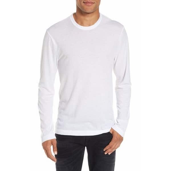Shop James Perse New White Mens Size 3 Us Large L Crewneck Basic