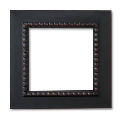 Whimsical Accents Black over Crimson Beaded Frame