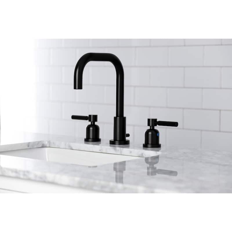 Kingston Brass Concord 8 in. Widespread Bathroom Faucet - Matte Black