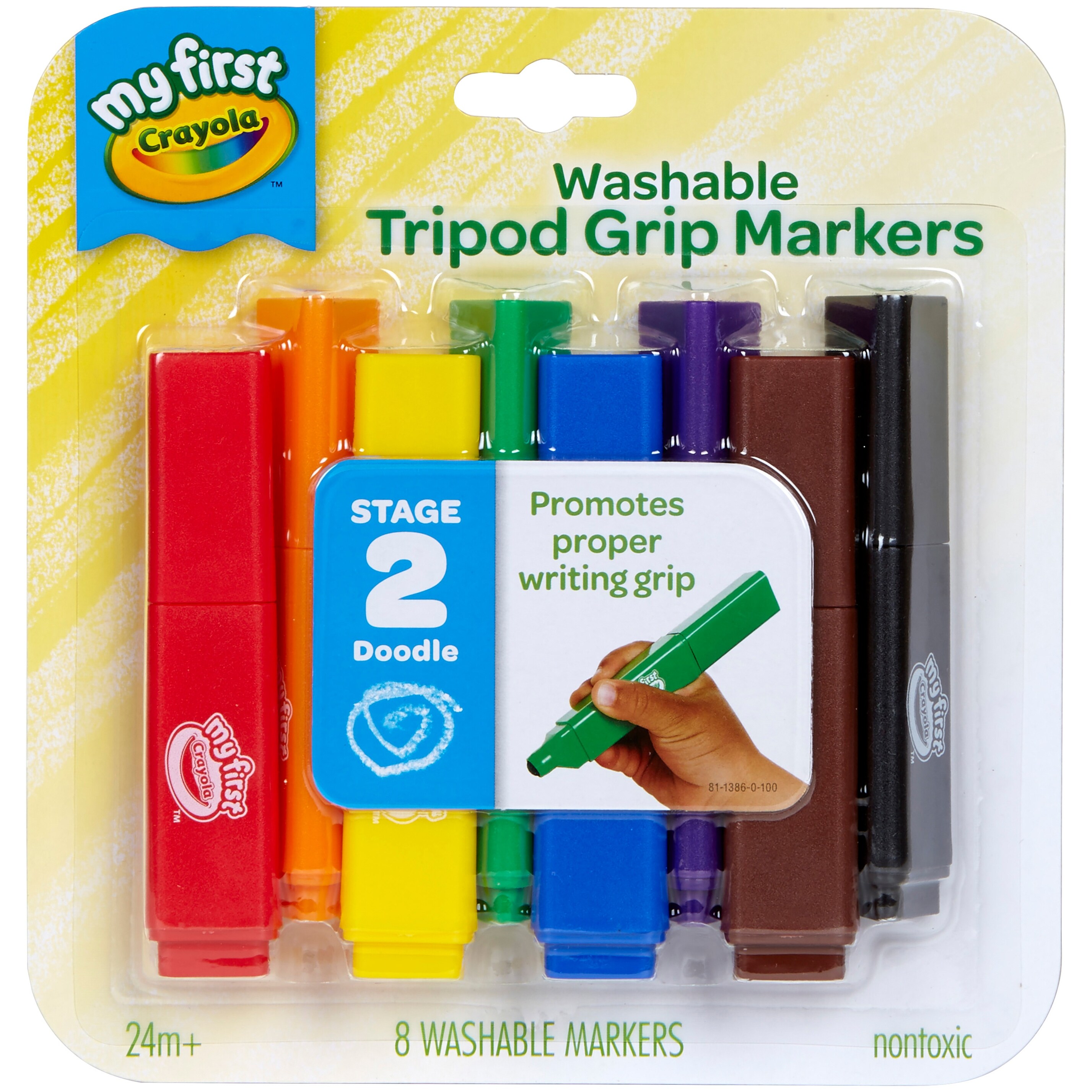 Shop Crayola My First Tripod Grip Markers Overstock 23036172