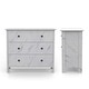 preview thumbnail 9 of 18, DH BASIC Transitional 34-inch Wide 3-Drawer Neutral Youth Dresser by Denhour