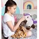 preview thumbnail 6 of 4, DolliBu Brownish Moose Unicorn Plush Stuffed Animal Toy with Outfit - 9.5 inches