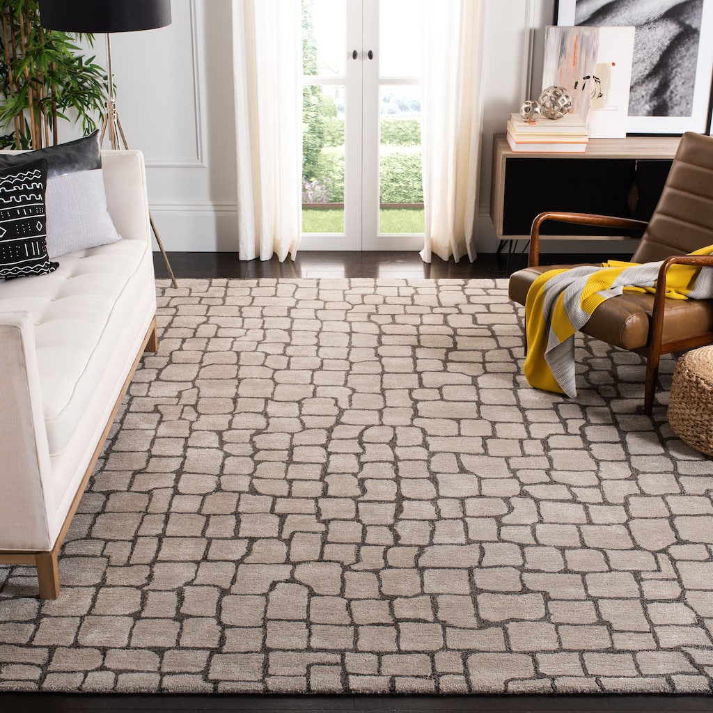 SAFAVIEH Handmade Soho Brittaney Abstract N.Z. Wool Rug