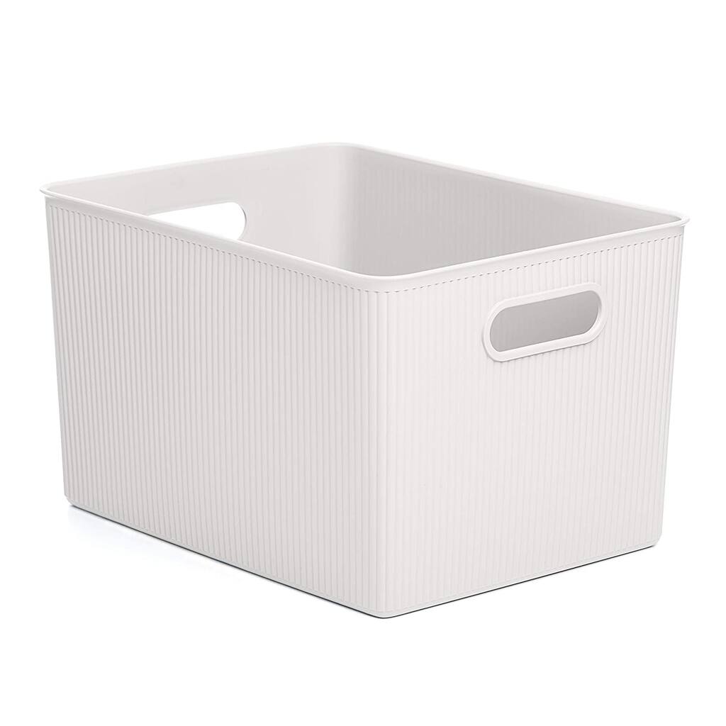 22 L Ribbed Storage Bin