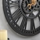 preview thumbnail 4 of 6, FirsTime & Co. Roman Gear Wall Clock, American Crafted, Oil Rubbed Bronze, Plastic, 24 x 2 x 24 in