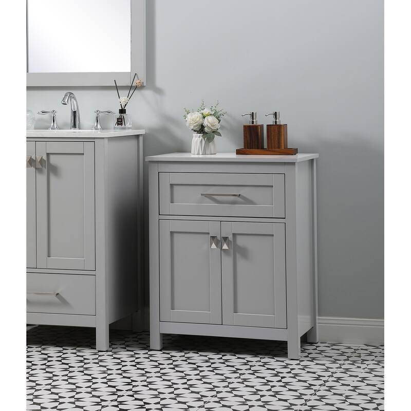 Indigo Home 24 Inch Bathroom Storage Freestanding Cabinet