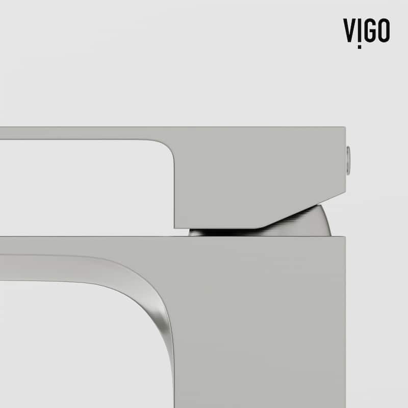 VIGO Dunn 6" H Single Handle Single Hole Bathroom Faucet