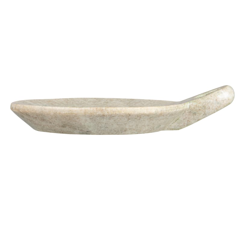 Hand-Carved Marble Dish with Handle