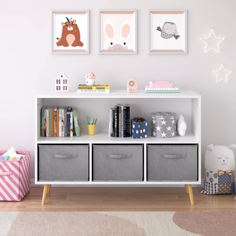 Children's Book Display, Toy Storage Cabinet Organizer