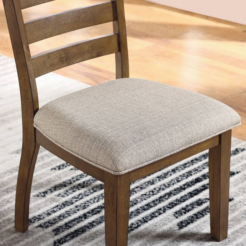 Furniture of America Amelise Brown Solid Wood Rectangle Dining Set