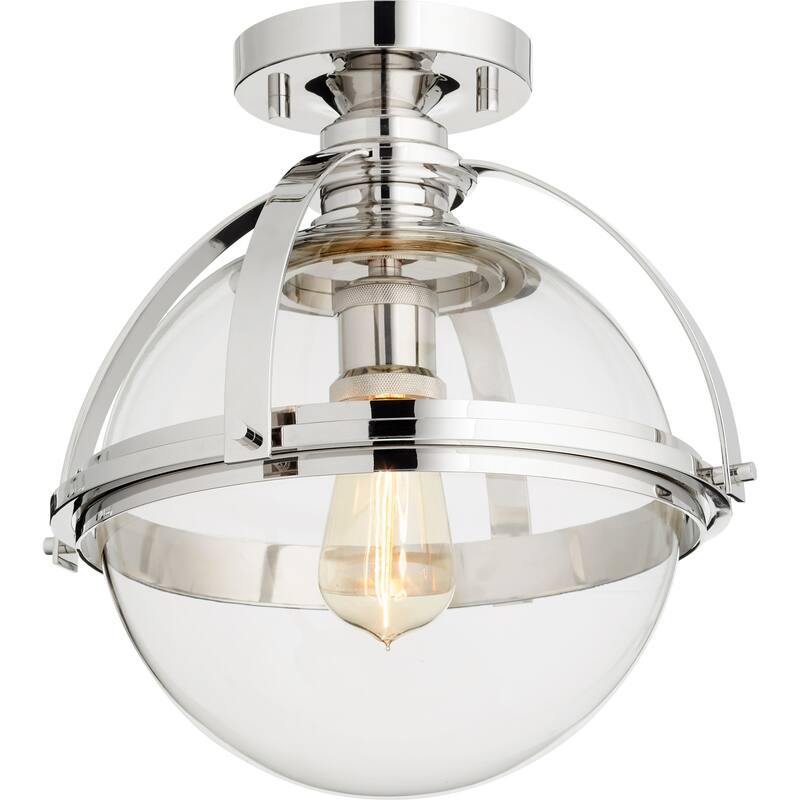 Quorum International 13" Wide Semi-Flush Globe Ceiling Fixture