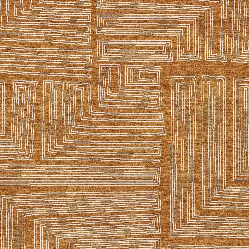 HomeRoots Geometric Transitional Rectangle Outdoor Rug