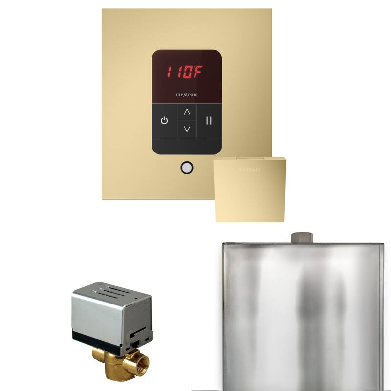 Mr Steam BBS Basic Butler Package Steam Shower Control Package with - Satin Brass