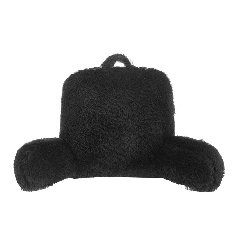 Urban Shop Decorative and Supportive Backrest Bed Pillow, Black