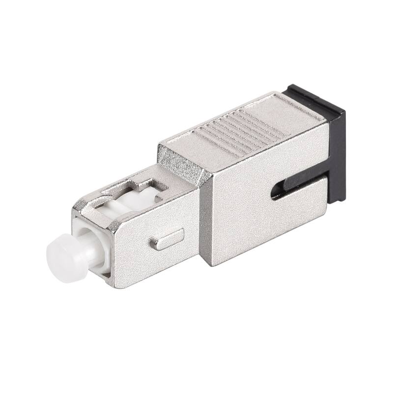 10dB SC Fiber Optic Attenuator,SC/UPC to SC/UPC Single Mode 9/125 Adapter - Black,Silver