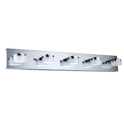 Eglo Romendo 5-Light Chrome Wall Light