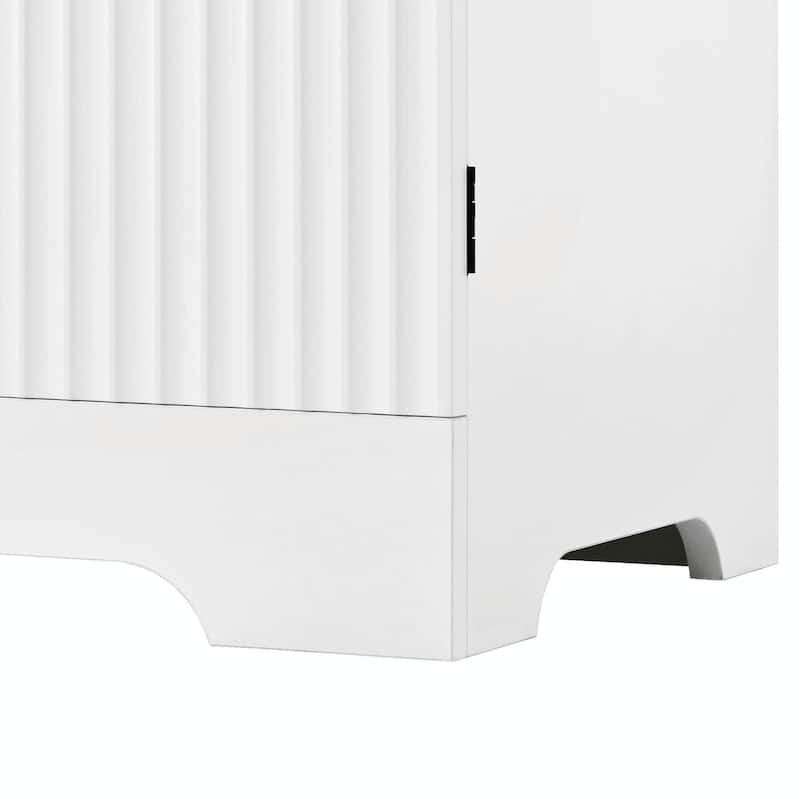 72" Tall Arched Kitchen Pantry Cabinet