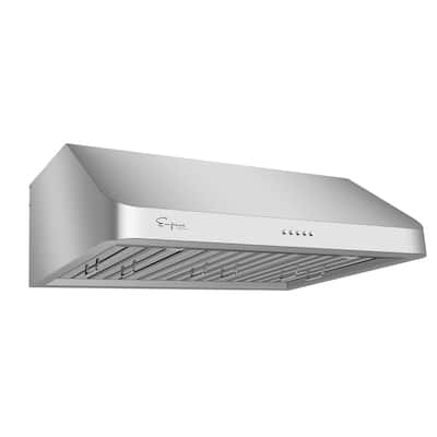 Empava 36-in. 500 CFM Ducted Under-cabinet Steel Range Hood - 35.5" x 22"