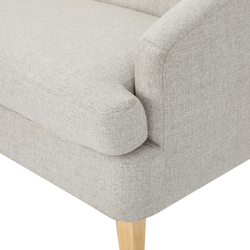 Mid-Century Modern Loveseat with Flared Wood Legs, Sofa Couch for Living Room, Fade-Resistant Accent Sofa for Bedroom or Foyer