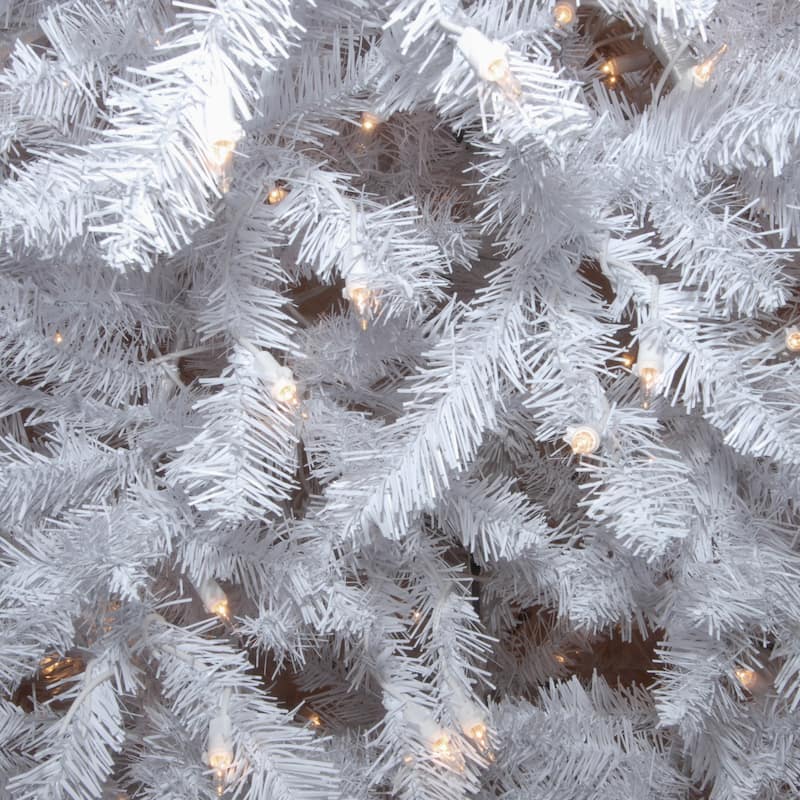 National Tree Company 9 ft. Dunhill White Fir Tree with Clear Lights - 9 Foot