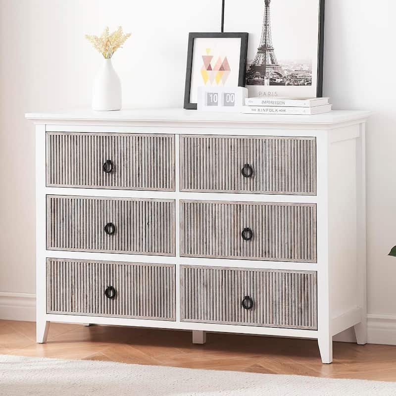 Amyove 6 Drawer Dresser - Grey