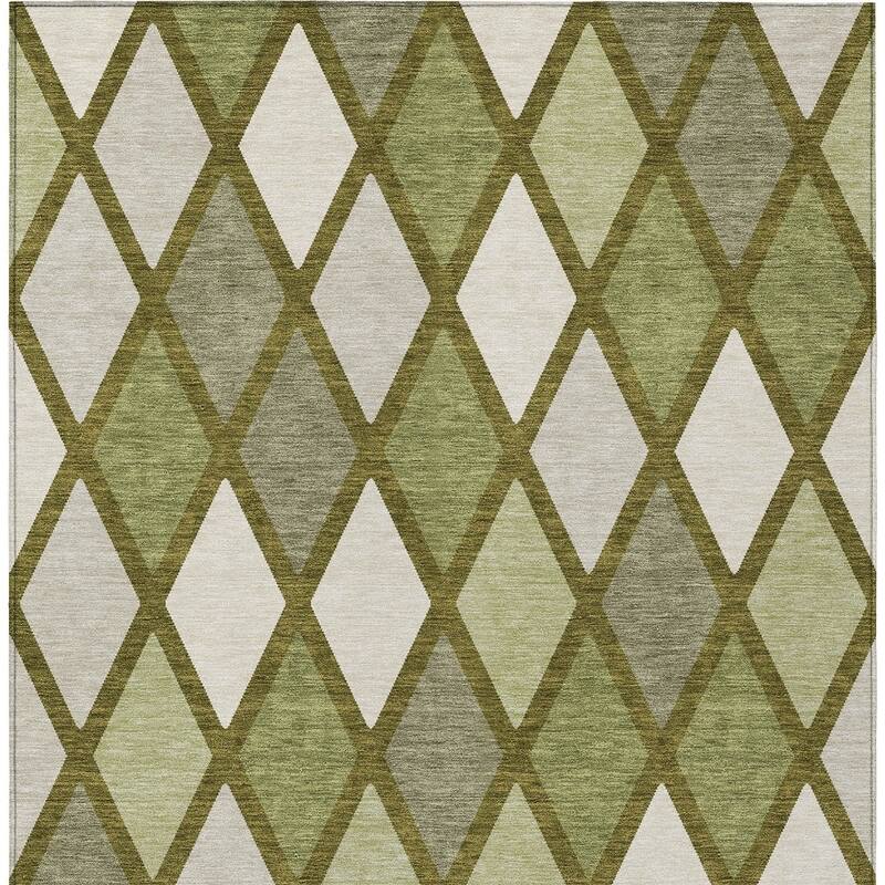 HomeRoots Geometric Transitional Rectangle Outdoor Rug